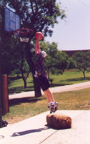 Paul Bracher Dunking at ISEF 1998